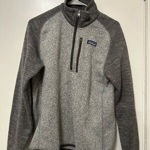 Patagonia Heather Gray Fleece Pullover